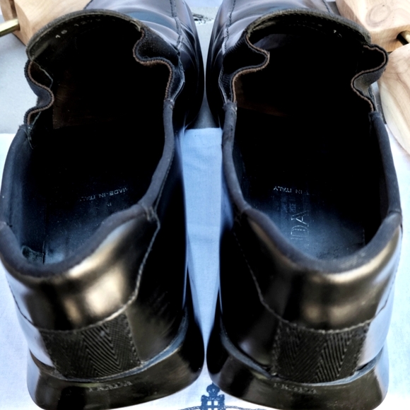 Prada Men's Shoes 12 black slip on Loafers - Picture 13 of 13